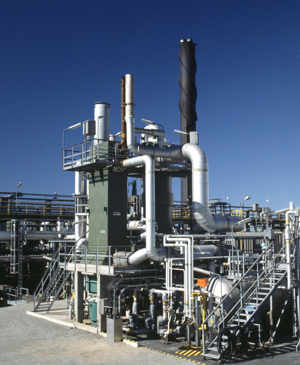 Caption: A WSA plant such as this treat tail gas from the Claus unit to achieve more than 99.9% sulfur removal efficiency (SRE).