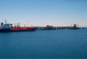 Jetty near the Ras Lanuf refinery operated by the Ras Lanuf Oil &amp; Gas Processing Co. Photo courtesy of Ras Lanuf Oil &amp; Gas Processing Co.