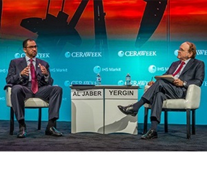 H.E. Dr Sultan Ahmed Al Jaber, UAE Minister of State &amp; Daniel Yergin, Vice Chairman, IHS Markit