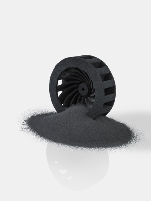 3D printed carbon rotor as an example of the freedom of design with 3D printing (Photo CARBOPRINT)