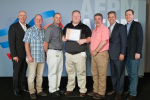 Pictured are (left to right) Daniel Coombs, LyondellBasell Industries Executive Vice President of Global Manufacturing, Projects, Refining &amp; Technology; Shawn Carr, EWV Conversion Unit “A” Operator; John Finley, EWV Safety and Health Technician; Randy Murphy, EWV Rotating Equipment Technician I; Jack Reynolds, EWV Program Compliance Operator; Chet Thompson, AFPM President and CEO; and Robert Herman, Phillips 66 Executive Vice President, Refining.