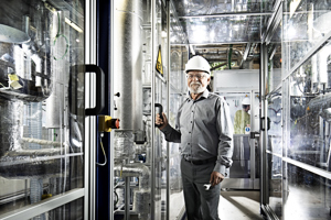 Project Leader, Senior Principal Scientist John Bogild Hansen, Topsoe, at the research facility in Foulum, Denmark.